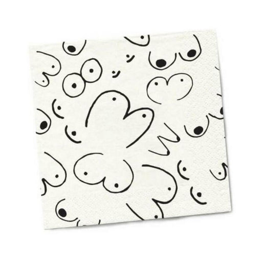 Twisted Wares Boobs Napkins 20-pack - SexToy.com