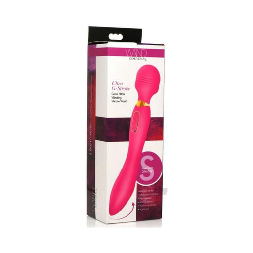 Ultra G-stroke Come Hither Vibrating Silicone Wand - SexToy.com