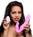 Urge Silicone Strapless Strap On Vibrating With Remote Pink | SexToy.com