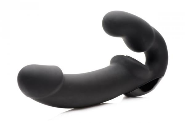 Urge Silicone Strapless Strap On With Remote Black | SexToy.com