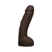 Realistic dark brown 12-inch Vac-U-Lock Ultraskyn dong with detailed texture and lifelike design.