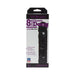 Vac-U-Lock 8 inch CodeBlack Classic Dong attachment in black with veined texture, packaged in branded box.