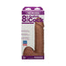 Packaging of Vac-U-Lock 8 inch realistic dildo attachment in brown with detailed texture and molded design.