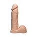 Realistic 8-inch Vac-U-Lock dildo attachment with lifelike texture and detailed veins in natural skin tone.