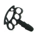 Black Vac-U-Lock Knuckle Up accessory with four finger rings and tapered plug for secure grip and versatile use.