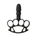 Black Vac-U-Lock Knuckle Up accessory with four finger rings and a standard plug for secure grip and versatile use.