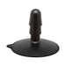 Black Vac-U-Lock large suction cup plug with a wide base and tapered connector for secure attachment.