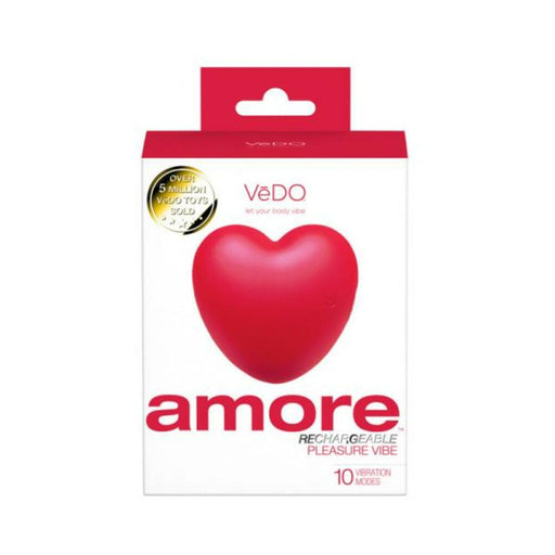 Vedo Amore Rechargeable Pleasure Vibe Red - SexToy.com