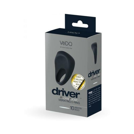 Vedo Driver Rechargeable Vibrating C-ring Black - SexToy.com