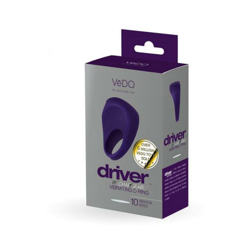 Vedo Driver Rechargeable Vibrating C-ring Purple - SexToy.com