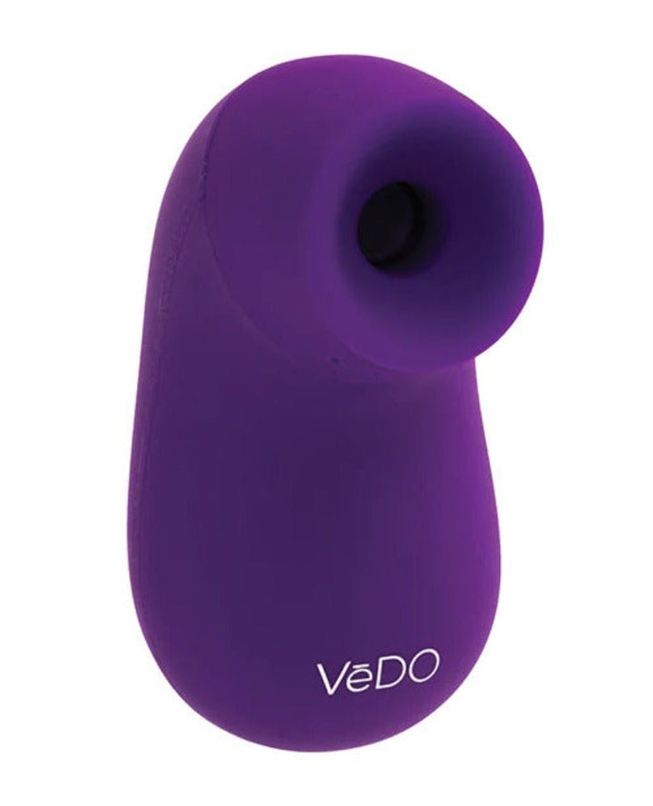 Compact purple Vedo Nami rechargeable sonic vibe with smooth silicone finish and ergonomic design.