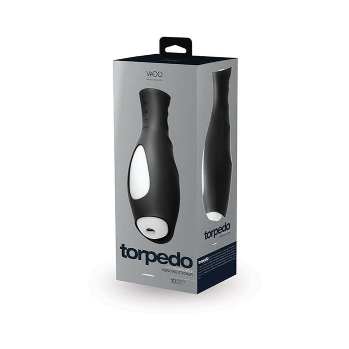 VeDo Torpedo Vibrating Stroker Black | SexToy.com