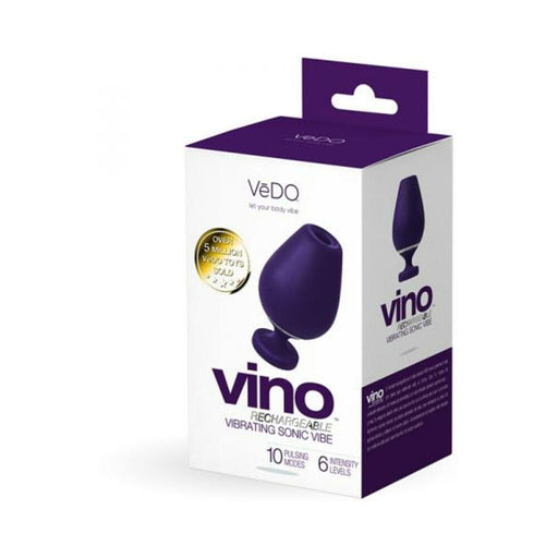 Vedo Vino Rechargeable Vibrating Sonic Vibe Purple - SexToy.com