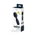 Packaging box of Vedo Wini rechargeable mini wand in black with 10 vibration modes and 6 intensity levels shown.