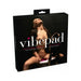 Packaging of Vibepad featuring a sensual image of a woman seated on a chair, highlighting the product name in bold white text.