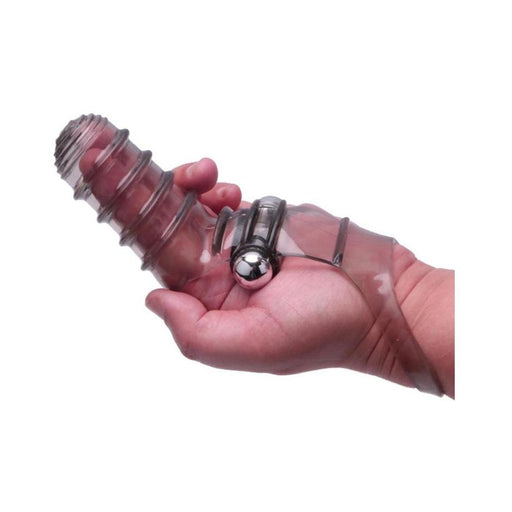 Vibrofinger Ribbed Finger Massager Smoke | SexToy.com