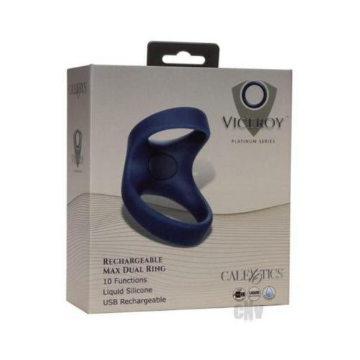 Viceroy Rechargeable Max Dual Ring - Navy - SexToy.com
