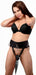 Wand Massager Orgasm Belt O/S Black Leather | SexToy.com