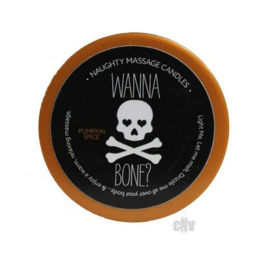 Wanna Bone Pumpkin Spice Massage Candle - SexToy.com