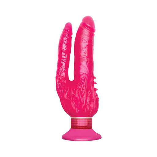 Waterproof Wall Bangers Double Penetrator Pink Suction Cup | SexToy.com