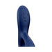 Close-up of the We-Vibe Nova 2 Midnight Blue vibrator showing control buttons on smooth silicone surface.