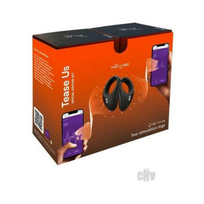 We-Vibe Tease Us Special Edition Set 2 Bond Vibrating Rings Black | SexToy.com