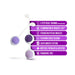 Purple Blush Wellness Kegel Training Kit with three silicone balls and key features listed on a purple background.