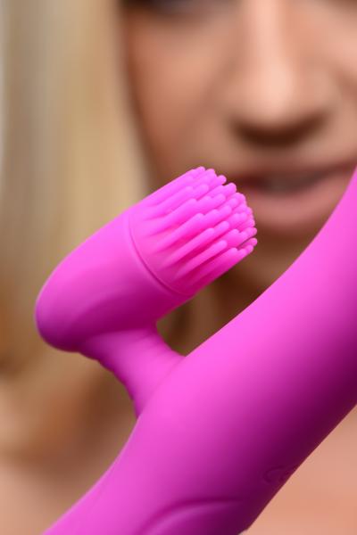 Whirl Silicone Rabbit Vibrator With Rotating Ticklers | SexToy.com