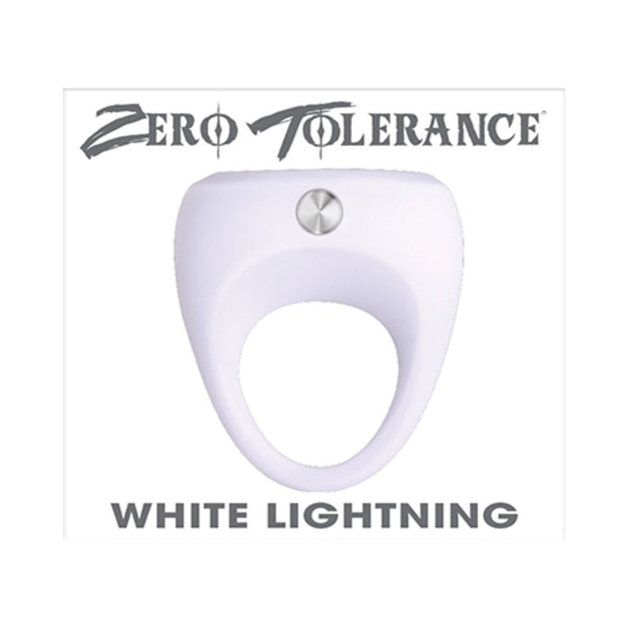 White Lightning Vibrating Cock Ring - SexToy.com