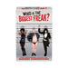 Who's The Biggest Freak drinking game box featuring three diverse characters posing in front of a height chart for bizarre confessions challenge.