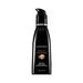 Black pump bottle of Wicked Aqua Cinnamon Bun flavored water-based intimate lubricant 2 oz with cinnamon bun image on label.