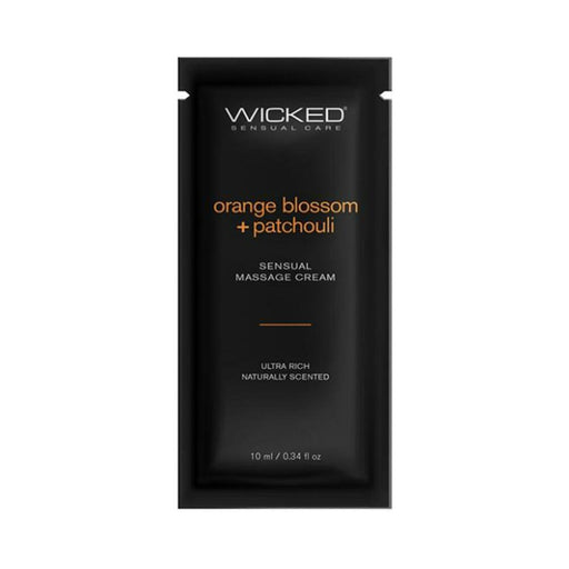 Wicked Sensual Care Orange Blossom & Patchouli Massage Cream - .34 Oz - SexToy.com
