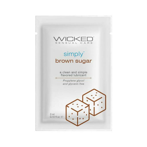 Wicked Simply Aqua Brown Sugar Packettes 144-count - SexToy.com