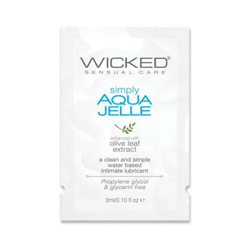 Wicked Simply Aqua Jelle Packettes 144-count - SexToy.com