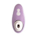 Compact Womanizer Liberty clitoral stimulator in lavender with white control buttons and silicone Pleasure Air™ head.