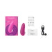Womanizer Starlet 3 clitoral stimulator in pink with packaging, USB charging cable, manual, and info card on white background.
