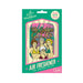 Wood Rocket air freshener with colorful cartoon of four older women in swimsuits and fresh rose scent label.