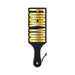 Black paddle with gold "Fuck You" cut-out design and wrist strap detail.