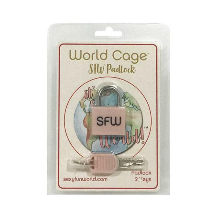 World Cage Sfw Padlock W/2 Keys - SexToy.com