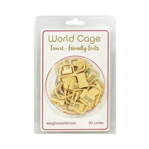 World Cage Travel Friendly Locks - 20 Pack Plastic Locks - SexToy.com