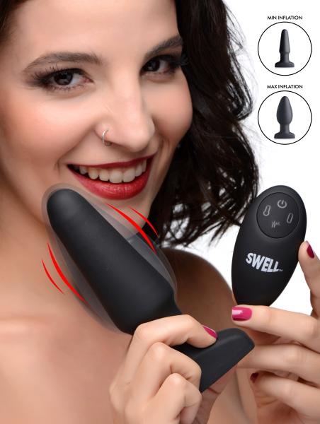 Worlds First Remote Control Inflatable 10x Vibrating Silicone Anal Plug | SexToy.com
