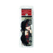 Black faux fur-lined leather wrist restraints in clear retail packaging with product label and artistic image.