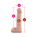 X5 7 inches Cock With Flexible Spine Dildo Beige - SexToy.com