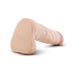 Beige 7-inch realistic dildo with flexible spine and detailed veined texture, shown on white background.