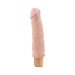 Beige 9-inch realistic textured waterproof vibrator with multi-speed control base.