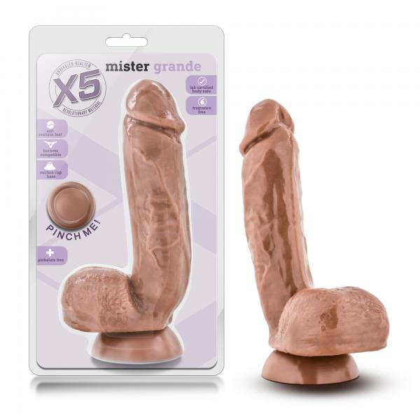 X5 Mister Grande Latin Brown Dildo | SexToy.com