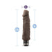 X5 Realistic Hard On 9 inches Vibrating Dildo - Brown - SexToy.com