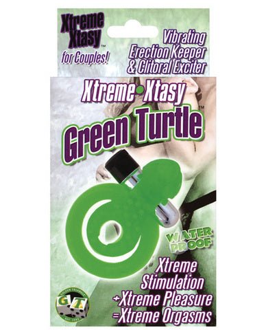 XTREME XTASY GREEN TURTLE VIBRATING COCK RING WATERPROOF | SexToy.com