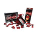 You and Me romantic game set with red fabric rose petals, blindfold, and gift pouch for intimate evenings.