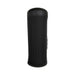 Black cylindrical vibrating and tightening stroker with smooth matte finish and rounded ends.